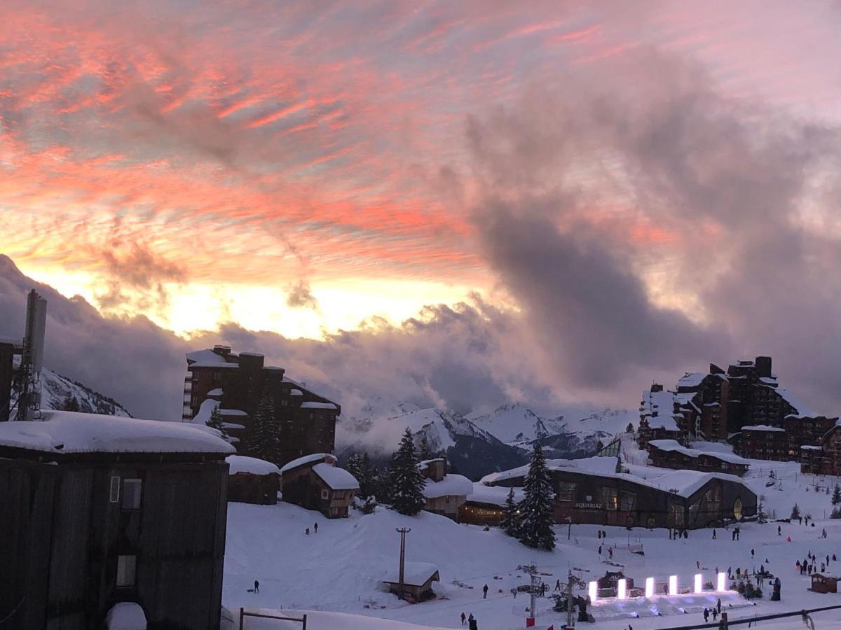 Charmant T2 classé 3 étoiles, Les Crozats, Magnifique vue montagne Avoriaz Exterior foto