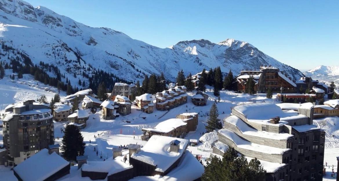 Charmant T2 classé 3 étoiles, Les Crozats, Magnifique vue montagne Avoriaz Exterior foto